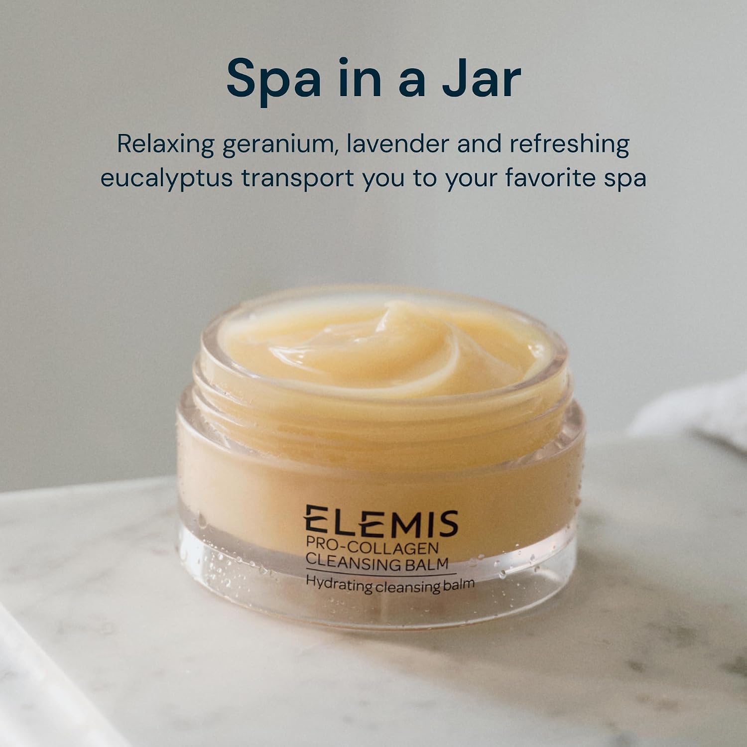 ELEMIS Pro-Collagen Cleansing Balm Makeup Remover, Hydrating Facial Cleanser, Oil Cleanser, Oil Makeup Remover, Deep Cleanse